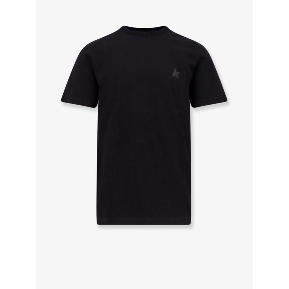 Golden Goose Deluxe Brand Men Cotton T-Shirt With Logo Print